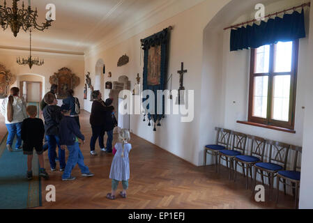 Pecka Schloss - Burg Interieur, Tschechische Republik Stockfoto