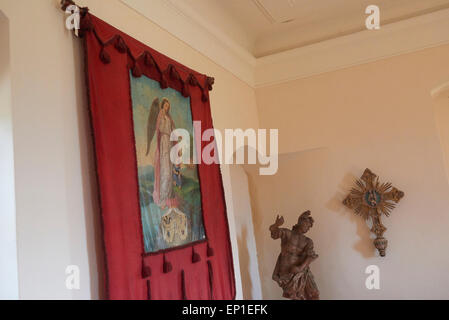 Pecka Schloss - Burg Interieur, Tschechische Republik Stockfoto