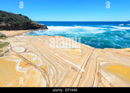 Liesegang Ringe, Bouddi National Park, New South Wales, NSW, Australien Stockfoto