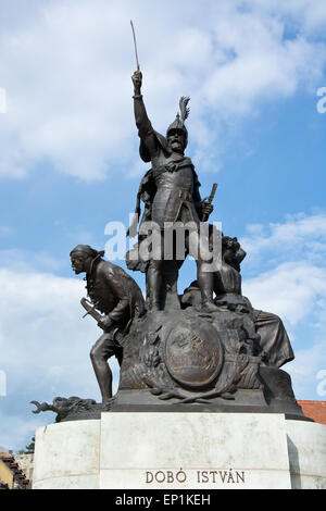 Legendäre István Dobó-Denkmal in Eger, Ungarn Stockfoto