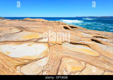 Liesegang Ringe, Bouddi National Park, New South Wales, NSW, Australien Stockfoto