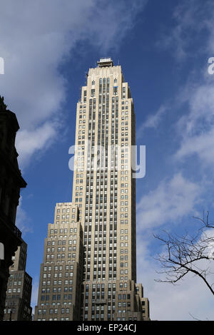 USA. New York City. Lower Manhattan. Wolkenkratzer. Stockfoto