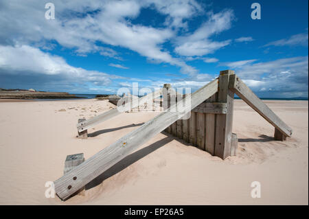 Sandstraenden im East Beach Sands in Lossiemouth, Morayshire, Schottland.  SCO 9792. Stockfoto