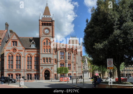 Reading Town Hall ist ein Klasse 2 aufgeführten Gebäude und dient als eine Kunst, Konferenzen und Hochzeiten. Auch beherbergt Museum von Reading Stockfoto