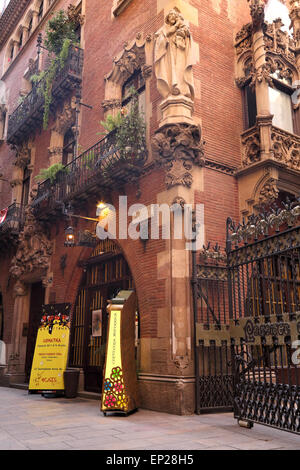 Els Quatre Gats, 4 Gats Barcelona Restaurant im Casa Martí Stockfoto