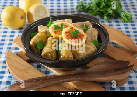 Sarma. Gefüllte Kohlblätter. Türkische Balkan Küche Stockfoto