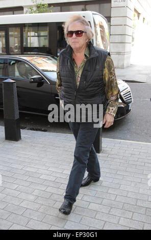 London, UK, 13. Mai 2015: Don McLean gesehen in den BBC-Studios in London, Stockfoto