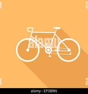 Sport Fahrrad Vektor-Illustration ein flaches Design. Stock Vektor