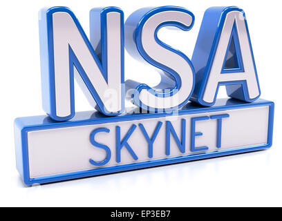 NSA SKYNET - National Security Agency Stockfoto