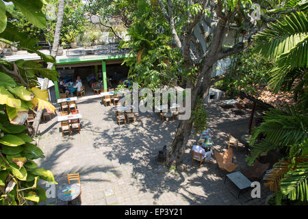 Hof-Café im Barefoot Shop, Colombo, Sri Lanka, Asien Stockfoto