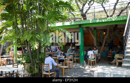 Hof-Café im Barefoot Shop, Colombo, Sri Lanka, Asien Stockfoto