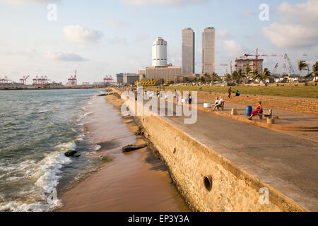 Zwillingstürme des World Trade Center und modernen Hotels, zentraler Geschäftsbezirk, Colombo, Sri Lanka, Asien Stockfoto