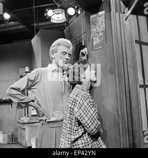 Blick Zurück Im Zorn, Fernsehspiel, Deutschland 1958, Regie: John Olden, Monia: Ingrid Andree, Horst Frank Stockfoto