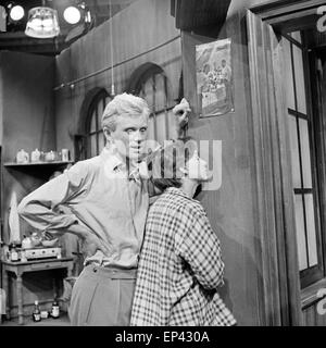 Blick Zurück Im Zorn, Fernsehspiel, Deutschland 1958, Regie: John Olden, Monia: Ingrid Andree, Horst Frank Stockfoto