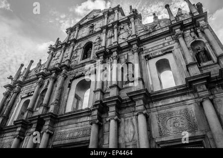 Ruine der Sao Paulo Kirche, Altstadt von Macao, China Stockfoto