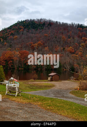 Oxbow See in den Adirondack Bergen von Upstate New York Stockfoto