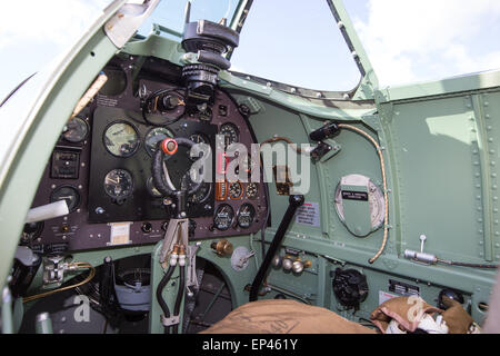 Supermarine Spitfire P9374 an das Imperial War Museum in Duxford, Cambridgeshire Stockfoto