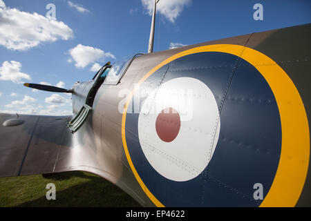 Supermarine Spitfire P9374 an das Imperial War Museum in Duxford, Cambridgeshire Stockfoto