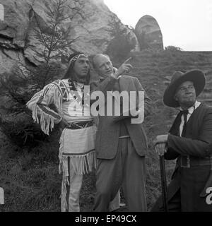 Günther Hoffmann in der Rolle des Winnetou in der Aufführung von "Der Schatz Im Silbersee" Unter der Regie von Wulf Leisner von Stockfoto