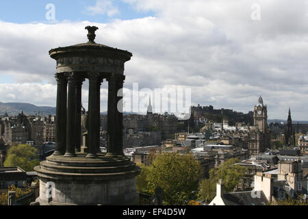 EDINBURGH-BLICK VOM CARLTON HILL Stockfoto