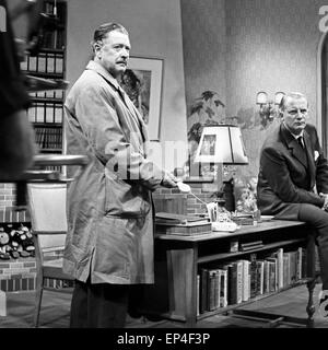 Einer von Sieben, Fernsehspiel, Deutschland 1960, Regie: Georg Lhotzky, John Olden, Monia: Richard Münch, Hans Söhnker Stockfoto