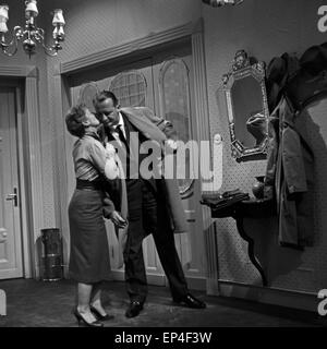 Einer von Sieben, Fernsehspiel, Deutschland 1960, Regie: Georg Lhotzky, John Olden, Monia: Richard Münch Stockfoto