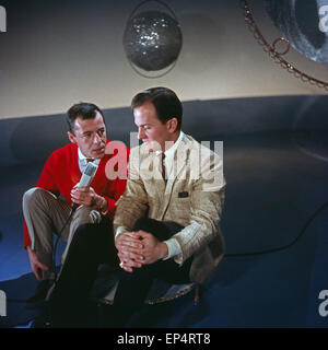 Der Amerikanische Sänger Pat Boone Zu Gast in der Musiksendung "Musik aus Studio B", 1960er Jahre Deutschland. US-amerikanische Sängerin P Stockfoto