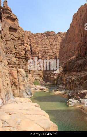 AL Wadi Mujib Stockfoto