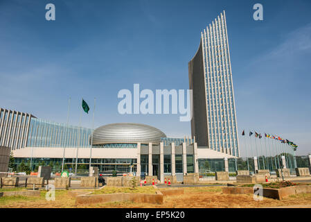 Die Afrikanische Union Hauptquartier in Stockfoto