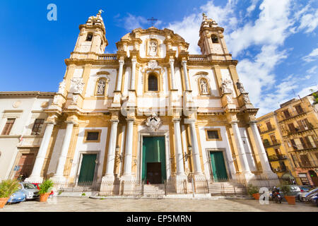 Kirche des Hl. Dominikus, Palermo, Italien. Stockfoto