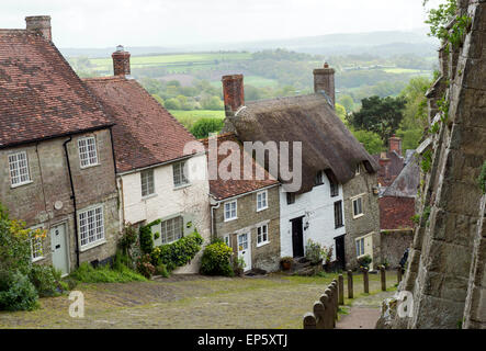 Gold Hill in Shaftesbury, Dorset England UK Stockfoto