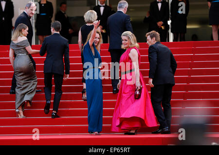 Emmanuelle Bercot, Catherine Deneuve und Benoit Magimel Teilnahme an der Opening Night mit der Premiere von "La tête haute / Standing Tall" bei den 68. Filmfestspielen von Cannes am 13. Mai 2015 Stockfoto