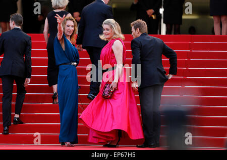 Emmanuelle Bercot, Catherine Deneuve und Benoit Magimel Teilnahme an der Opening Night mit der Premiere von "La tête haute/Standing Tall" bei den 68. Filmfestspielen von Cannes am 13. Mai 2015 Stockfoto