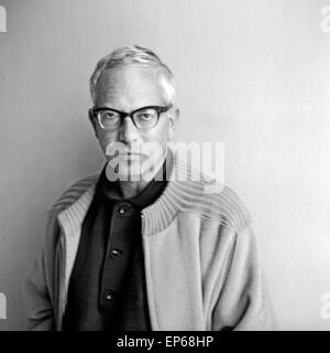 Deutscher Wis und Synchronsprecher Paul Edwin Roth, Deutschland 1960er Jahre. Deutsche Schauspieler Paul Edwin Roth, Deutschland Stockfoto