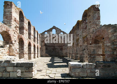 Ruinen der Kirche von St. Sophia in Nessebar, Bulgarien Stockfoto