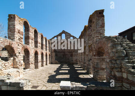 Ruinen der Kirche von St. Sophia in Nessebar, Bulgarien Stockfoto