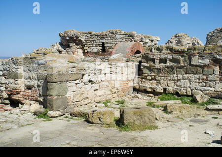 Ruine der Festung in Nessebar, Bulgarien Stockfoto