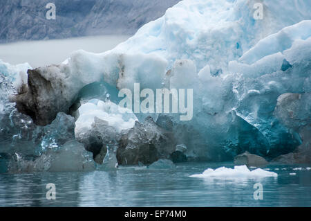 Die Blaue Eisberge Narsusuaq Fjord in Grönland Stockfoto