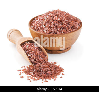 Hawaiian Red Sea Salz in einer Holzschale Stockfoto