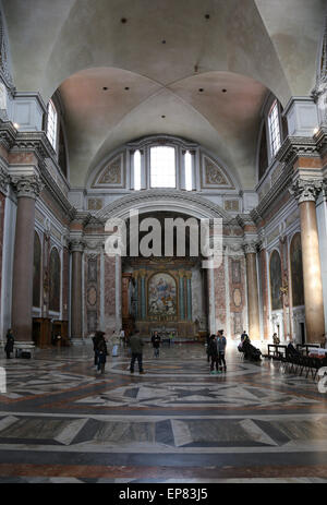 Italien. Rom. Basilika St. Mary der Engel und Märtyrer in den Thermen des Diokletian gebaut. Stockfoto