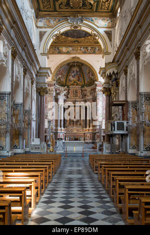 Cattedrale di Sant'Andrea oder Duomo di Amalfi Interieur, Amalfi, Kampanien, Italien Stockfoto