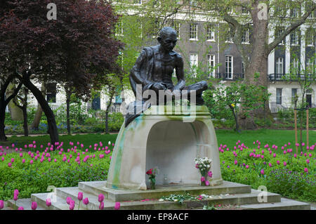 Mahatma Gandhi-Statue am Tavistock Square in London Stockfoto