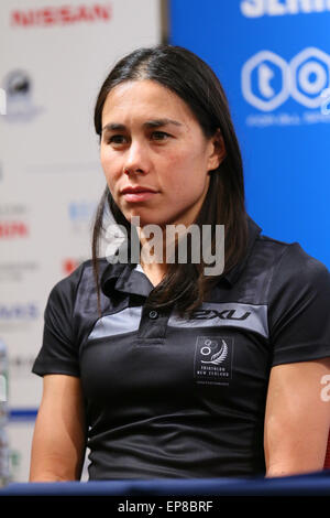 Stadt Yokohama, Kanagawa, Japan. 14. Mai 2015. Andrea Hewitt (NZL) Triathlon: 2015 ITU World Triathlon Yokohama Pressekonferenz in Stadt Yokohama, Kanagawa, Japan. © YUTAKA/AFLO SPORT/Alamy Live-Nachrichten Stockfoto