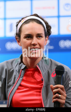 Stadt Yokohama, Kanagawa, Japan. 14. Mai 2015. Gwen Jorgensen (USA) Triathlon: 2015 ITU World Triathlon Yokohama Pressekonferenz in Stadt Yokohama, Kanagawa, Japan. © YUTAKA/AFLO SPORT/Alamy Live-Nachrichten Stockfoto