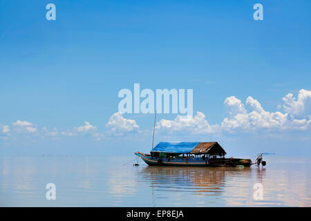 Schwimmendes Dorf Stockfoto