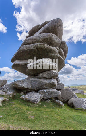 Cheeswring auf Bodmin moor Cornwall England uk Stockfoto