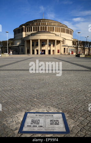 Hala Stulecia, Breslau, Schlesien, Polen, Europa Stockfoto