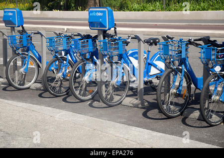 Fahrräder zu vermieten, Nizza, Côte d ' Azur, Frankreich Stockfoto