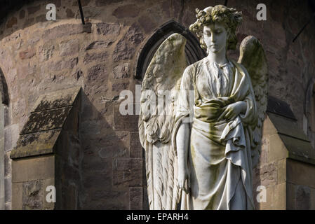 Engelsstatue bei Dunsop Bridge Stockfoto