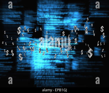 Zusammengesetztes Bild der Währung Symbole Stockfoto